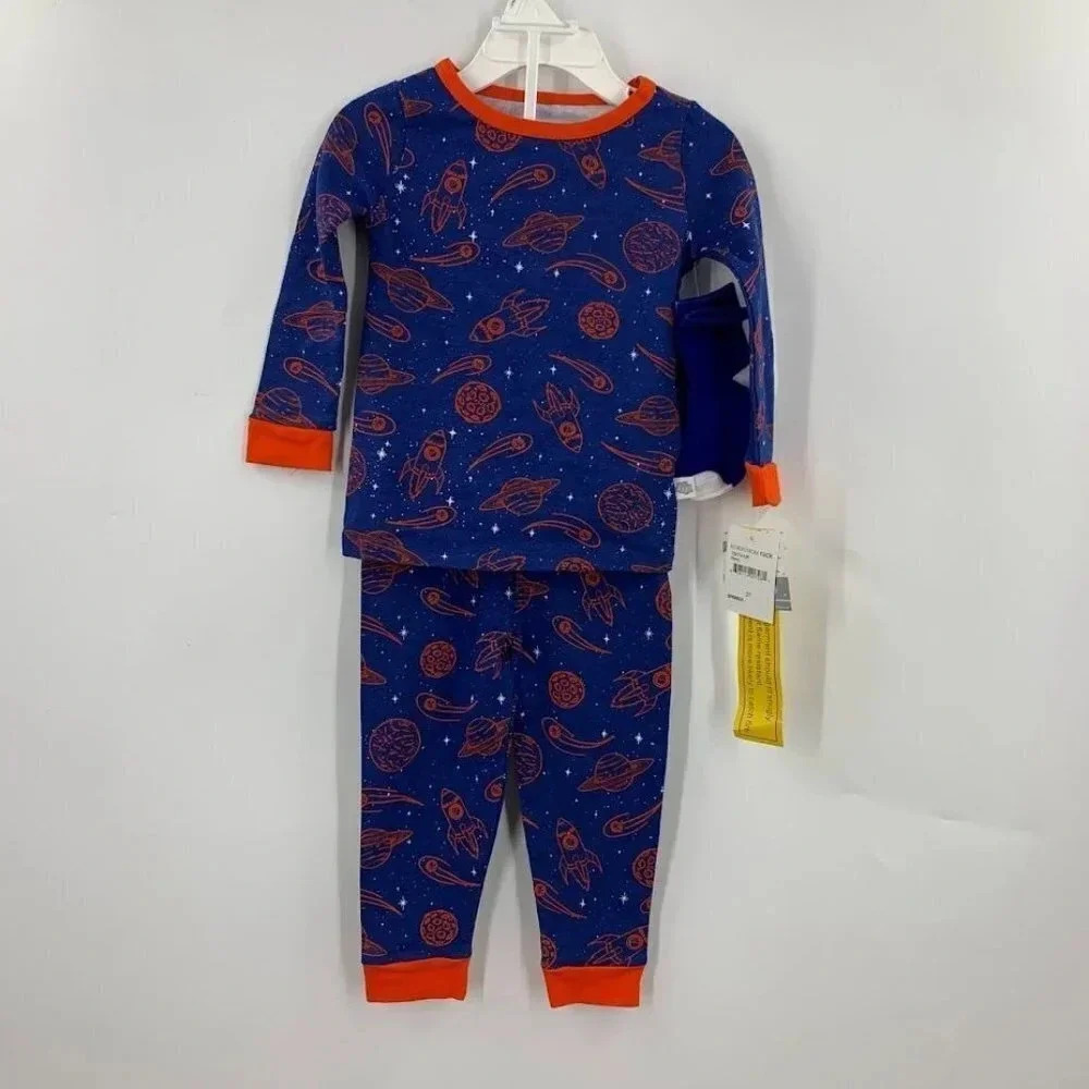 Carters Boys Sleep On It Outer Space 3 Piece Galaxy Pajama Set Size 2T‎ NWT